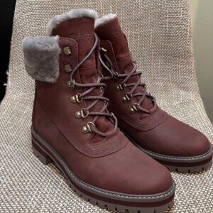 Timberland Women's Courmayeur Valley 6" Waterproof Suede Boots A2DUM Size 8.5